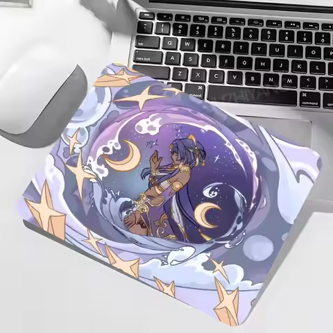 Anime Mouse Pad Genshin Impact Xiao Mousepad Gaming Small Desk Mat Gamer Rug for Computer Playmat Ke