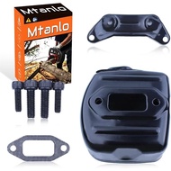 Exhaust Muffler Kit For Husqvarna 372XP 371 365 362 372 Chainsaw Gasket Bracket, Muffler, Bracket, G