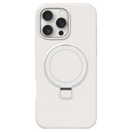 穿山盾 液態矽膠磁吸支架保護殼 iPhone 16 Pro Max 古典白