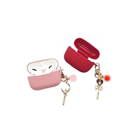 AirPods Case AirPods Cover Pink Shockproof Cute Silicone Case AirPods Cover AirPods Case Moon Girl Charm Magic Wand (Red, Airpods)