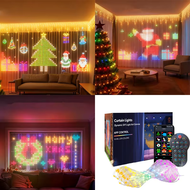 cod Smart LED Curtain Lights LED Fairy Lights App Control Music Sync DIY Pattern Waterproof for Indo