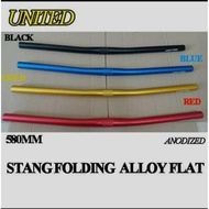 United Flat Handlebar 25.4 580 mm Alloy Folding Bike