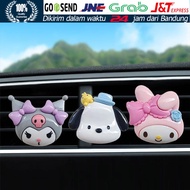 Parfum Mobil Jepit AC Air Vent Sanrio Kuromi Cinnamoroll Karakter Lucu