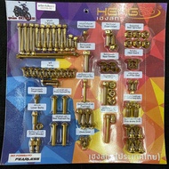 🇹🇭🔥SKRU FULL SET Y15ZR Y16ZR HENG ORIGINAL🔥🇹🇭 SKRU TITANIUM STEEL GOLD  Y15  ORIGINAL COMPLETE SET S