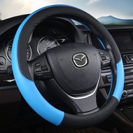 Leather Sport Car Steering Wheel Cover High Quality for Mazda 3 bk bl bj bn 323 Axela 3 Sport Auto Accessories
