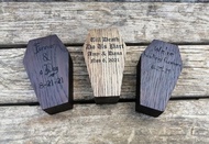 婚禮棺木戒指盒, 木質戒指盒, 求婚戒指盒, 小型木盒