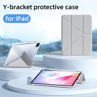 Y-fold Clear iPad Case For iPad 10th Generation 7/8/9th 10.2 Air 4 5 10.9 Pro 11 Mini 6 5/6th Air 2 9.7 Tablet Cover with Pencil Holder