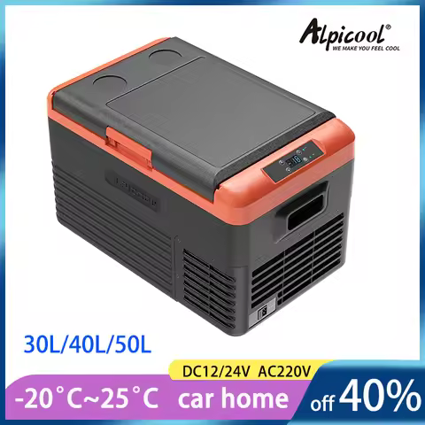 30L/40L/50L Car Refrigerator Portable Alpicool Compressor Cooler 12/24V DC 110-240V AC Mini Fridge I