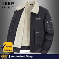 JEEP SPIRIT Men's winter lamb wool jacket