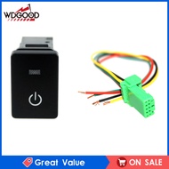 WDGOOD Công Tắc Nút Nhấn LED Màu Xanh Dương Bắt Đầu PCB Dành Cho Xe Toyota Camry 4Runner