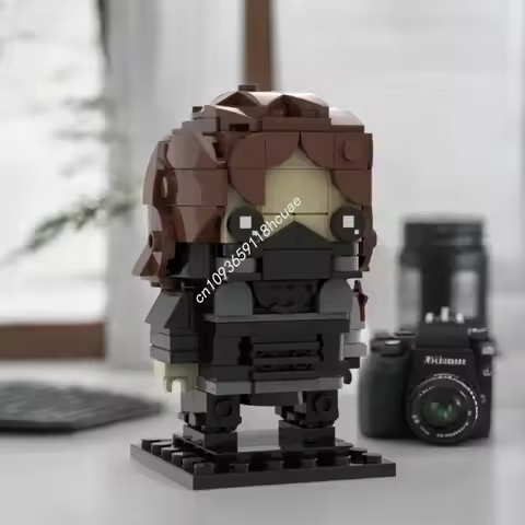 Winter Soldier Bucky Barnes Brickheadz – 211-Piece Custom Hero Model Moc Building Blocks For Educati