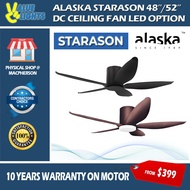 Alaska Starason 48" / 56" 5 Blade DC Ceiling Fan for Low Ceiling Hugger Fan 20W LED Light Optional