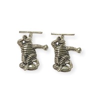 收藏 Bibendum 米其林輪胎男士袖扣 925 純銀