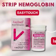 Easytouch hemoglobin original 25 strip easy touch hemoglobin( bisa COD )