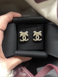 Chanel 蝴蝶結耳環 earrings