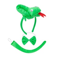 Snake Headband Hot Sale Green Cartoon Animal Headband Performance Animal Headwear Python Shape Headb