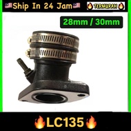 INTAKE PIPE RACING YAMAHA LC135 LC 135 135LC 28MM 28 / 30 30MM NSR POWER JET PWK KEIHIN CARBURETOR J