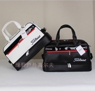 Titleist Golf Clothing Bag Men's Clothing Bag Double Layer Large Capacity Outdoor Sports Handball Bag Independent Shoe Position