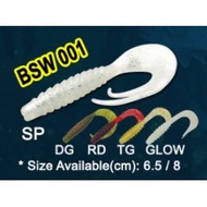 BAKAU SOFTWORM 🐟 BAKAU DAYNIGHT SOFTWORM Soft Plastic Size 8.0cm