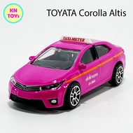 MAJORETTE THAI TAXI SERIES 2 TOYOTA Corolla Altis Pink Color TAXI Pattaya มาจอเร็ตต์ มาจอเร็ท โตโยต้