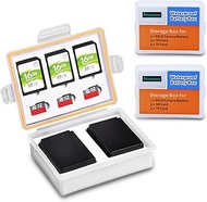 Protective Storage Box for Batteries and Memory Cards, Pack of 2 Case for Portable Batteries LP-E6, 