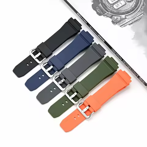 16mm Watch Strap For Casio G-Shock GM-5600 GA-2100 GM-2100 GW-6900 Quick Release TPU Sport Diving gs