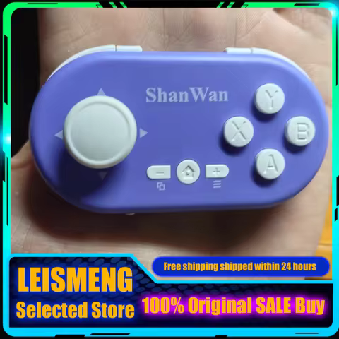New Shanwan Q36pro Xkv Mini Gaming Controller Hall Joystick Gyroscope Portable Suitable Pc Simulator
