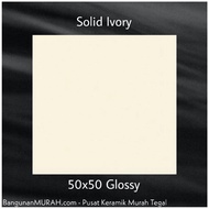 Termurah Keramik Lantai Solid Ivory Warna Seperti Granit 50x50 (Tegal,