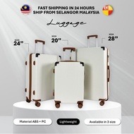 Beg bagasi 20inch 24inch 28inch Travel Luggage Bags Suitcase Material Abs +Pc Tahan lasak masuk carg