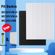 for Daikin air purifier MC30VVM-H MC30VVM-A MC30UVM6 MC30VVMH HEPA deodorizing filter BAFP001AE BADF