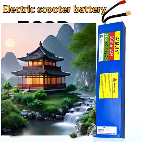 7S2P 29.4V 6600mAh Rechargeable Lithium Ion Battery Pack with BMS Suitable for Electric Scooter Batt