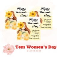 TWD08 48 Women's Day October 20, March 8 stamps for gift boxes/pet cans/bottles/bags
