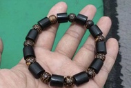 Gelang Campur Teras Kayu Nibong&Gemunggal Hitam 8MM