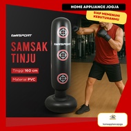 [HAJ] VKTECH Vertical Punching Bag Inflatable Punching Bag Pole 160 cm - DS0097 Black