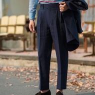 【Available】Vintage Gurkha Pants Men England Style High Waist Smart Casual Straight Trousers  Winter 
