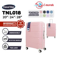 (10 YEARS UNBREKABALE WARRANTY) Travel Star TNL018 Signature Unbreakable Polypropylene PP Luggage Ba