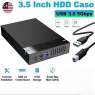 UK PLUG 3.5'' inch HDD Case USB 3.0 to SATA III External Hard Drive Reader 10TB Hard Drive Enclosure