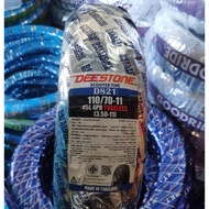 ยางเรเดียล DEESTONE ดีสโตน ยางนอกไม่ใช้ยางใน เบอร์ 120/70-10 และ 110/70-11 เวฟป้า Vespa จัดส่งวันต่อ