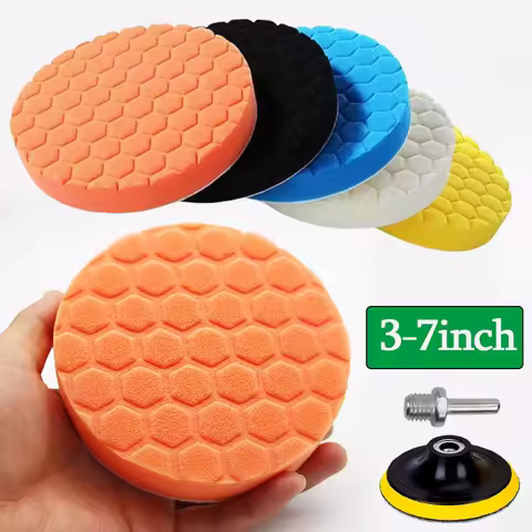 3/4/5/6/7inch M14 Car Polishing Pad Kit Self-Adhesive Buffing Wheel Auto Detailing Waxing Sponge Pad