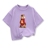 Potdemiel Children's T-Shirt Cartoon Alvin and The Chipmunks Cute Clothing For Boys and Teens Age 2-
