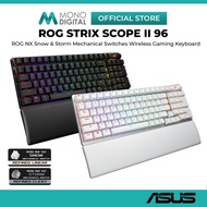 ASUS ROG STRIX SCOPE II 96 WIRELESS GAMING KEYBOARD X901 WITH 96% LAYOUT, TRI-MODE CONNECTION,HOT-SW
