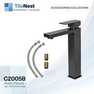 TileNest C2005B HOT AND COLD Basin Faucet, SUS 304 steel,compact 44x39x36.5 mm for modern bathrooms