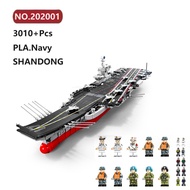 ✨PLA.Navy Aircraft Carrier Building Blocks 3010+Pcs SEMBO BlockBoat Warships BattleShip Bricks Toy Set