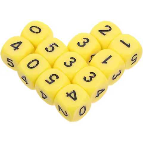 10Pcs/set Number Dice 0-5 Dice Operation Dice Arithmetic Mathematics Teaching Early Childhood Educat