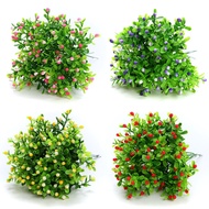 Artificial Flower Bouquet Fake Flowers Officepink Greenery Outside Grass Wedding Fake Simulation Faux Garden for Home Flowers Indoor Plastic Fake Plants
