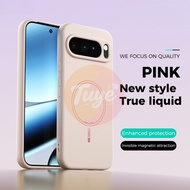 Case For Google Pixel 10 Pro XL 10 Pro Pixel 9A 9 Pro XL 9 Pro Luxury Liquid Silicone Magnetic Wirel