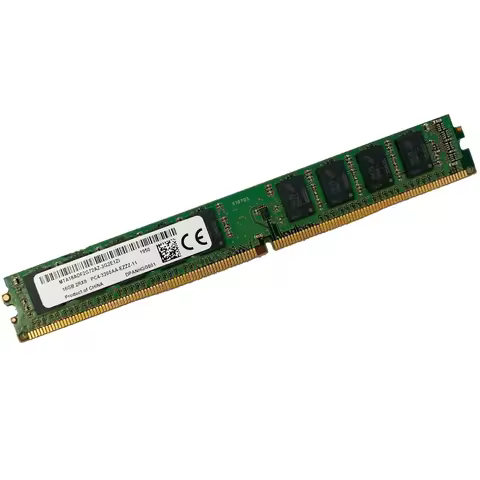 1 Pcs RAM 16GB 16G MTA18ADF2G72AZ-3G2E1 3200 DDR4 2RX8 UDIMM ECC Narrow VLP Server Memory
