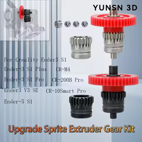 Upgrade Sprite Extruder Gear for Creality Ender3 S1 V3 SE Ender-5 CR-10 Smart Pro CR-200B CR-M4 3D P