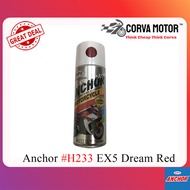 CAT SEMBURAN ANCHOR Anchor Spray Paint HONDA #H233 EX5 DREAM RED 400ML