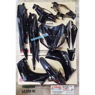 100% ORIGINAL HLY YAMAHA LC135 V1 V2 1S8 55D BLACK COLOUR SMX FULL BODY COVERSET COVER SET LC 135 13